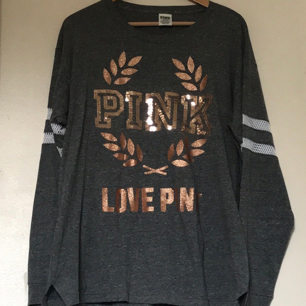 🎉Sale Victoria’s Secret PINK Bling Long Sleeve 🎉
